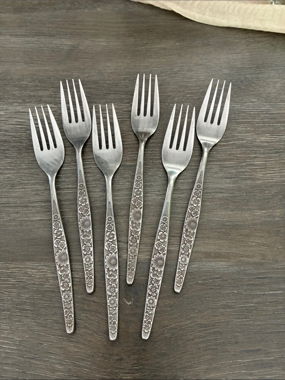 Vintage Interpur Jardinera Daisy and Floral Stainless Steel Japan Flatware